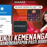 Bukti Kemenangan 76 JT di Game Pinata Wins