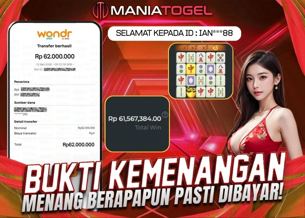 Bukti Kemenangan 62 JT di Game Mahjong Ways